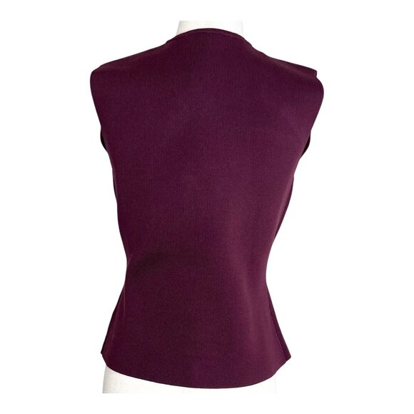 Zara Basic Knit Gold Button Top - Picture 3 of 6